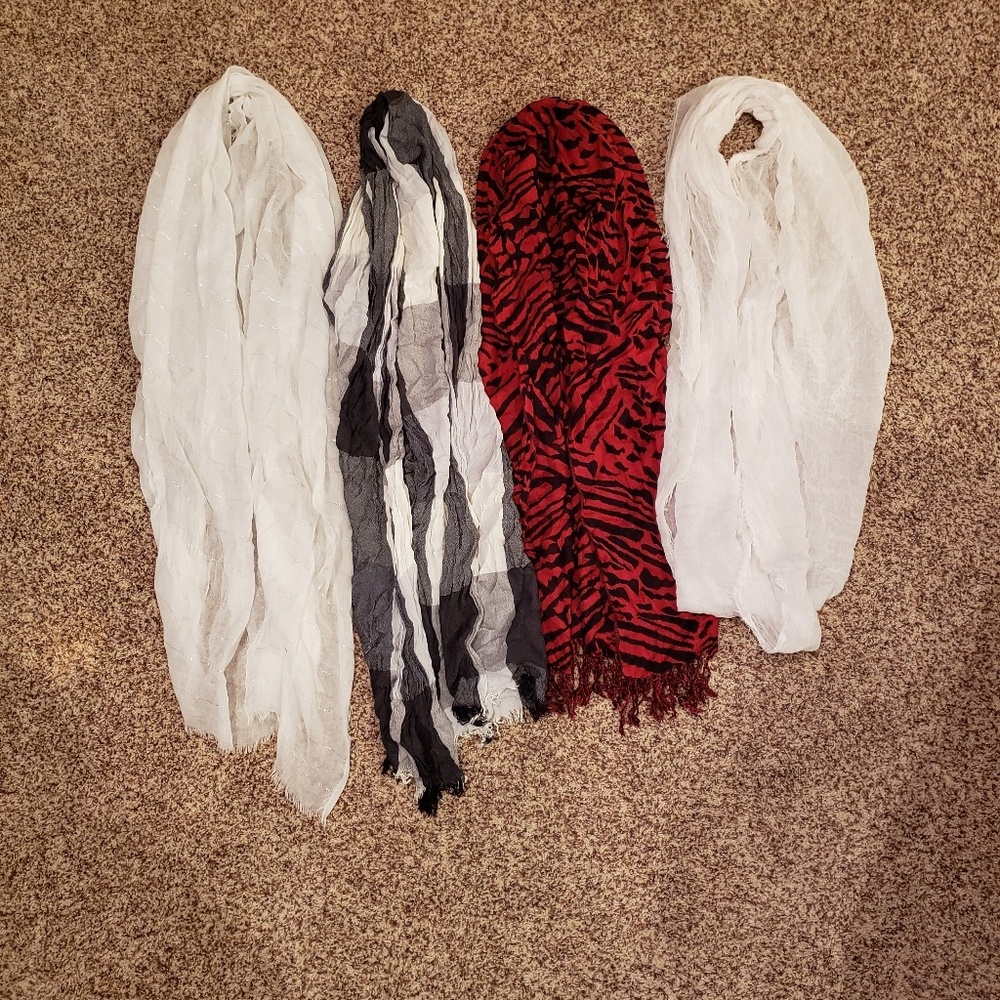 4 Like New Scarves